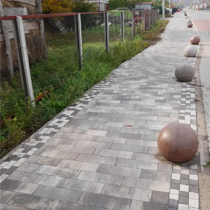 Тротуарна плитка Паркет у кольорі Грейс