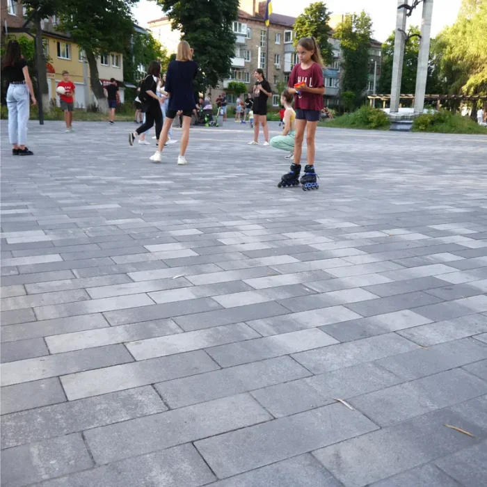 Тротуарна плитка Паркет у кольорі Грейс