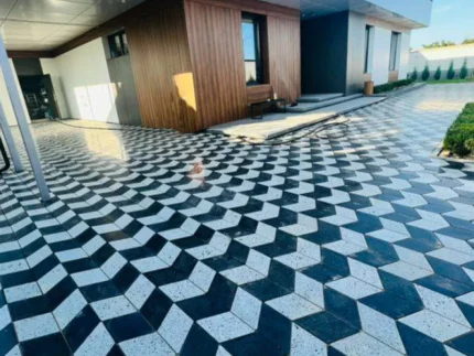 Тротуарная плитка Террасная плитка Ромб большой полированный купить Киев | Золотой Мандарин