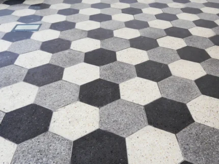 Тротуарная плитка Террасная плитка Сота большая полированная купить Киев | Золотой Мандарин