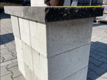 Тротуарная плитка Крышка Плита декоративная 450×700 (две колотые стороны) купить Киев | Золотой Мандарин