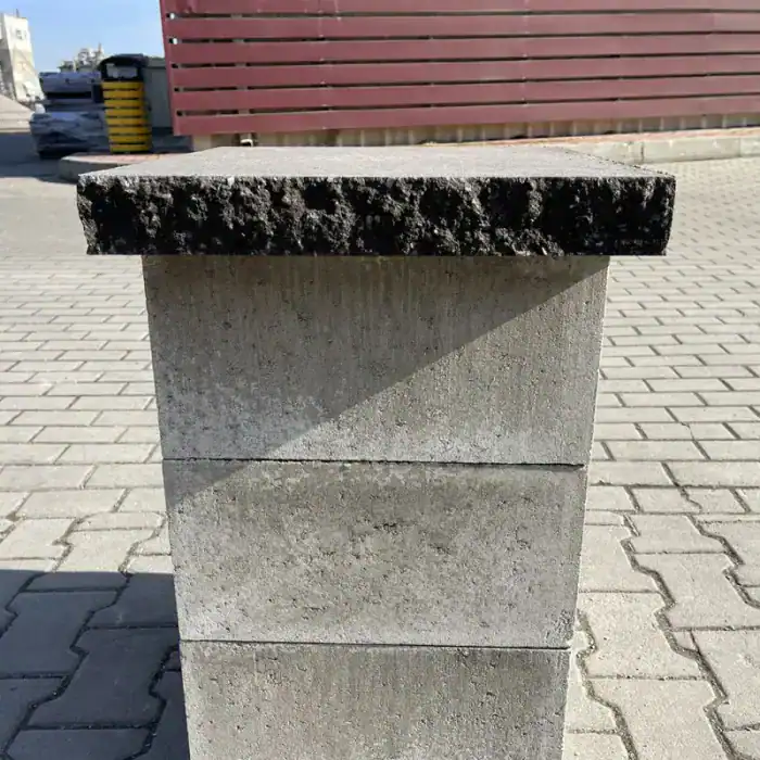 Кришка Плита декоративна 450x500 (дві колоті сторони)