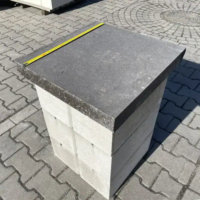 Кришка Плита декоративна 450x500 (дві колоті сторони)