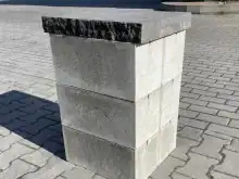 Тротуарная плитка Крышка Плита декоративная 450×450 (две колотые стороны) купить Киев | Золотой Мандарин