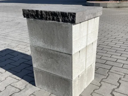 Тротуарная плитка Крышка Плита декоративная 450×450 (две колотые стороны) купить Киев | Золотой Мандарин