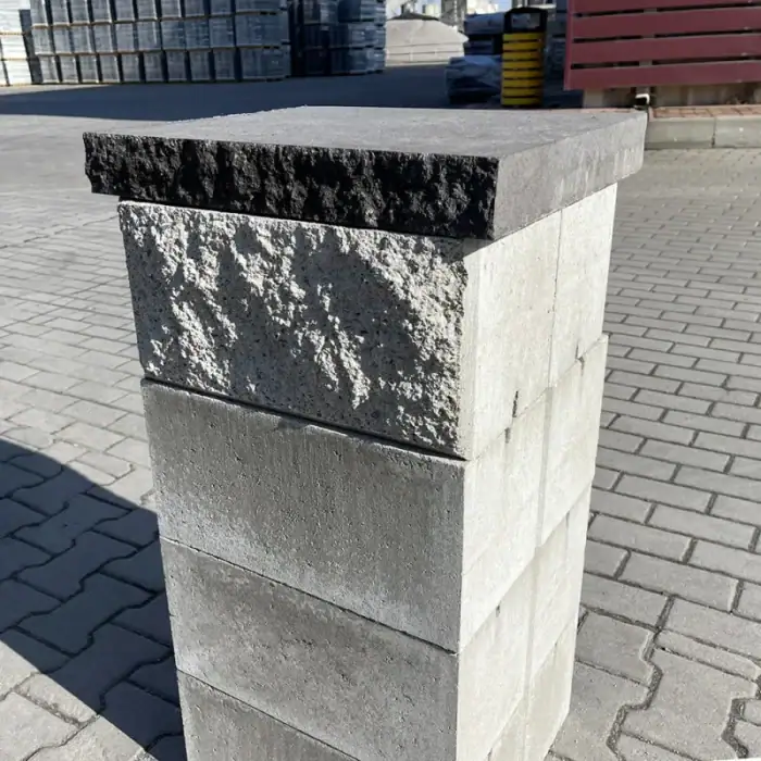 Кришка Плита декоративна 450x450 (дві колоті сторони)