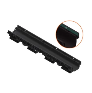 Лінія пластикових водовідвідних лотків з ухилом DN100 високий борт