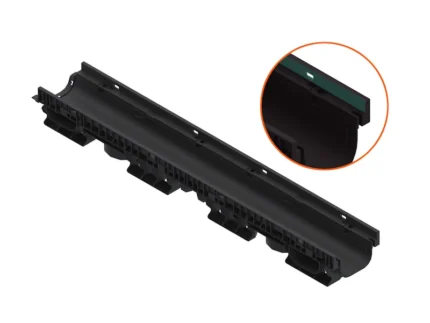 Лінія пластикових водовідвідних лотків з ухилом DN100 високий борт