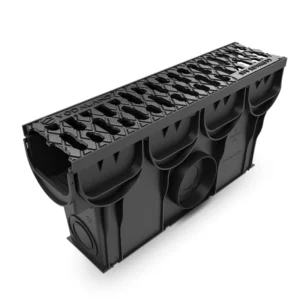 Пісковловлювач пластиковий Easy DN100 H250 з корзиною та решіткою чавунною щілинною A15