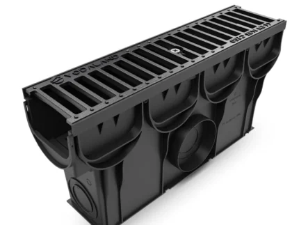 Пісковловлювач пластиковий Easy DN100 H250 з корзиною та решіткою чавунною щілинною С250