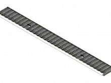 Решітка Base DN100 сталева оцинкована чарункова ADA A15