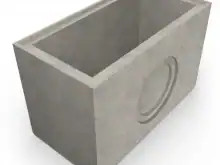 Дощоприймач секційний бетонний Mega 1010x530 H640 середня частина