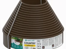Бордюр садовий пластиковий Country Standard H100 коричневий 15 м