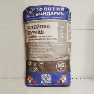 Мішок клейової суміші КС-02, 25 кг
