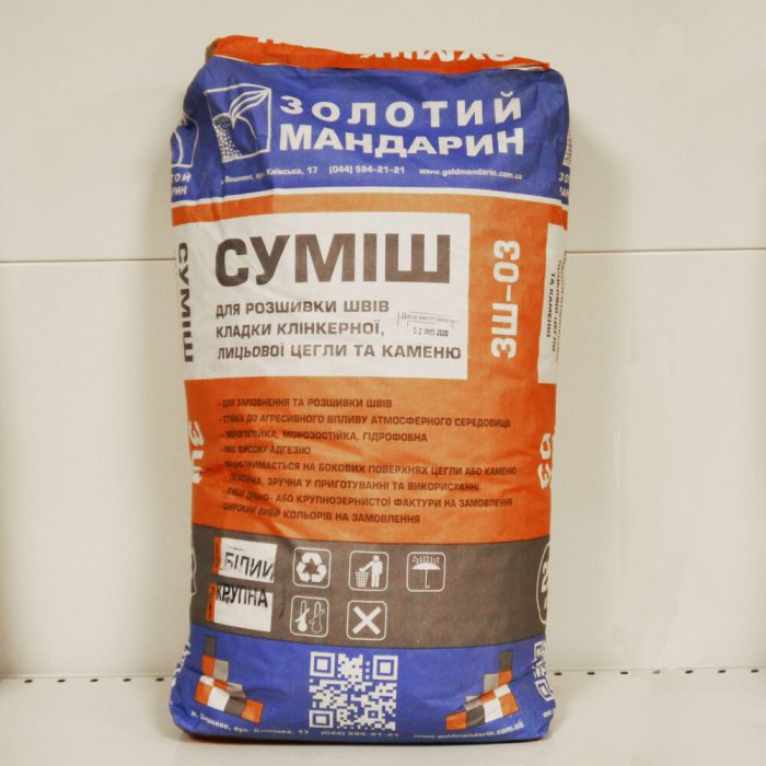 Суміш для розшивки швів ЗШ-03 Мішок суміші для розшивки швів ЗШ-03, 25 кг