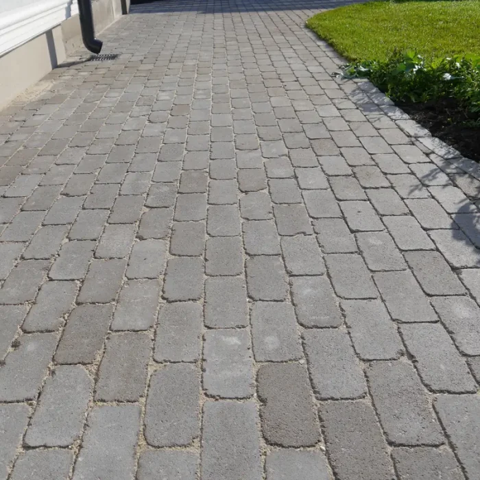 Тротуарна плитка Кирпич 200×100 Антик у кольорі Сірий