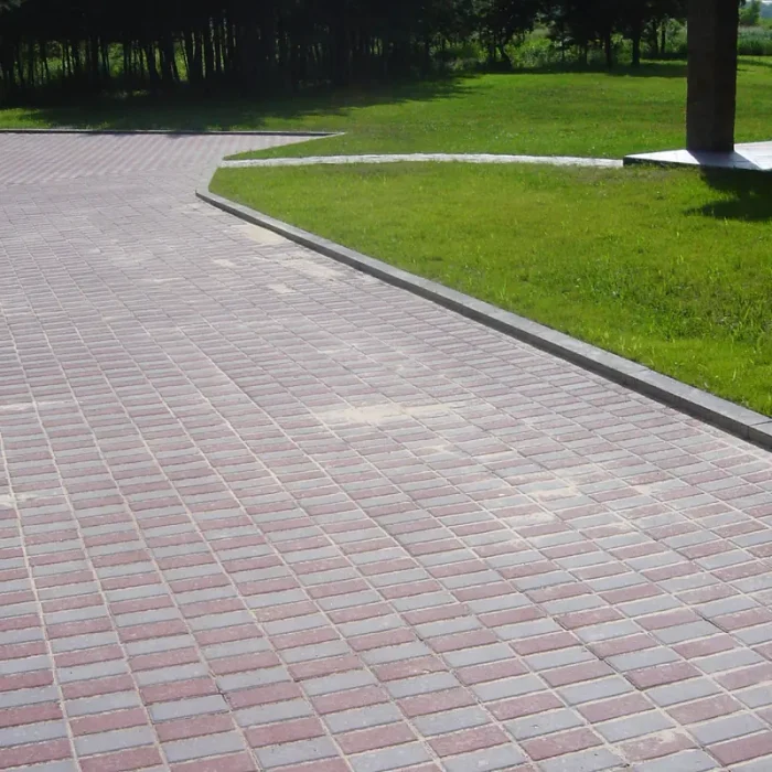 Тротуарна плитка Кирпич 200×100 у кольорах Сірий та Коричневий