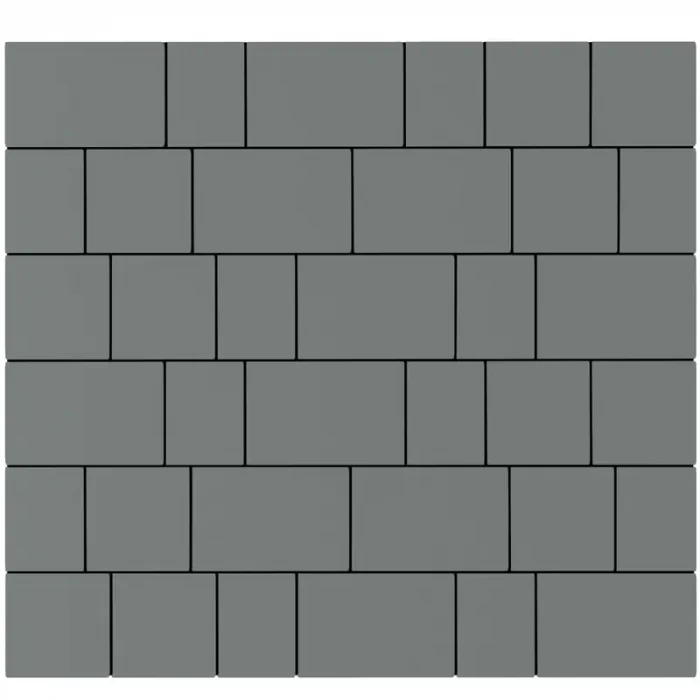 Plats siryy- Тротуарна плитка Плац у кольорі Сірий