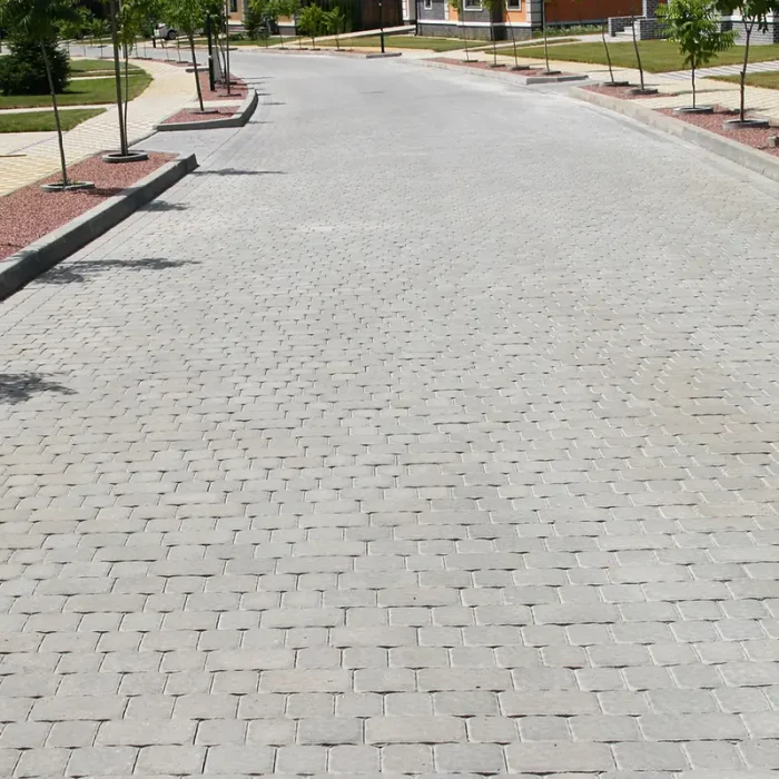 Тротуарна плитка Стара площа у кольорі Сірий