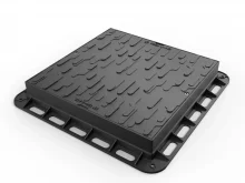 Люк пластиковий Easy 600х600 DN430 квадратний легкий чорний з замком